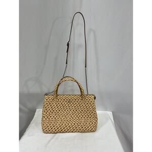 Eric Javits 'Lucy' Beige Raffia Straw Bag